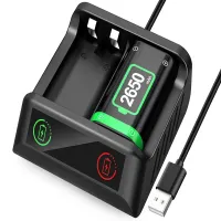 Akumulator 2x 2650mah do padów kontrolerów xbox series x s ładowarka