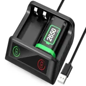 Akumulator 2x 2650mah do padów kontrolerów xbox series x s ładowarka