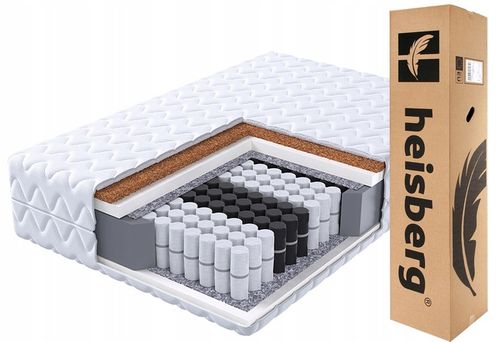 Materac 140x200 kieszeniowy 7 stref pocket HOUSE kokos H3/H4 HEISBERG na Arena.pl