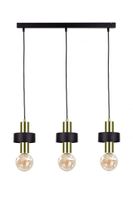 Lampa wisząca 3xE27 UNICA BLACK/GOLD