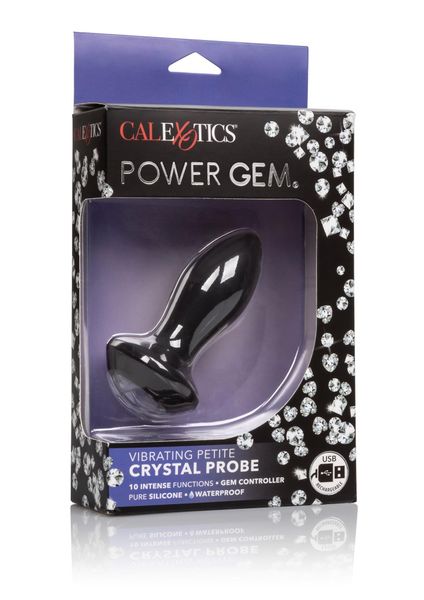 Vibrating Petite Crystal Probe Black zdjęcie 2