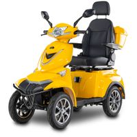 Skuter elektryczny, pojazd 4kołowy BILI BIKE SHINO QUADRO G4 GEL -żółty