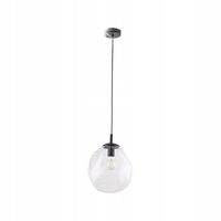 LAMPA WISZĄCA ZWIS TK LIGHTING SOL 10082 1xE27 TRANSPARENTNA/CZARNA