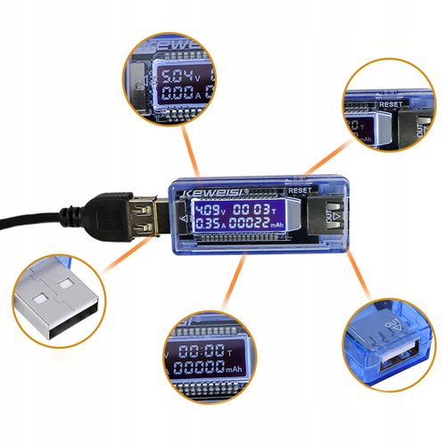 Woltomierz cyfrowy RETOO WOLTOMIERZ CYFROWY MIERNIK AMPEROMIERZ TESTER USB na Arena.pl