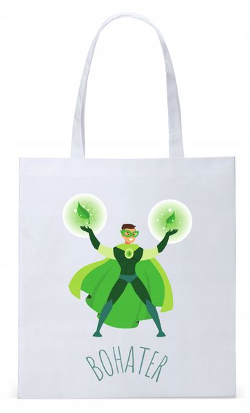 Dla Dzieci Syna Córki Torba Eco Biała Shopper Z Nadrukiem Ze Zdjęciem zdjęcie 1