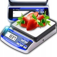 WAGA ELEKTRONICZNA SKLEPOWA GASTRONOMICZNA KUCHENNA LICZĄCA SZTUKI 15KG 1G