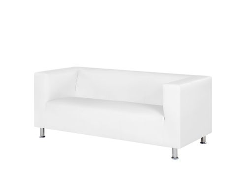 Sofa 3-osobowa ekoskóra biała FLORO na Arena.pl