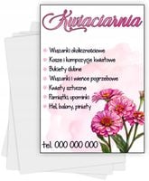 Ulotki A5 reklamowe firmowe 1000 szt dużo wzorów KWIACIARNIA TWOJA NAZWA