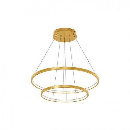 ŻYRANDOL LED LYNX ZŁOTY 64W 8000LM ŚCIEMNIANY Z PILOTEM na Arena.pl