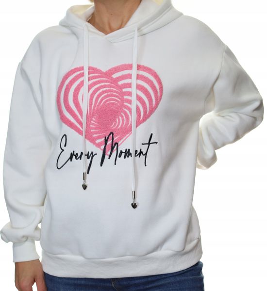 Damska bluza dresowa z kapturem uni zdjęcie 2