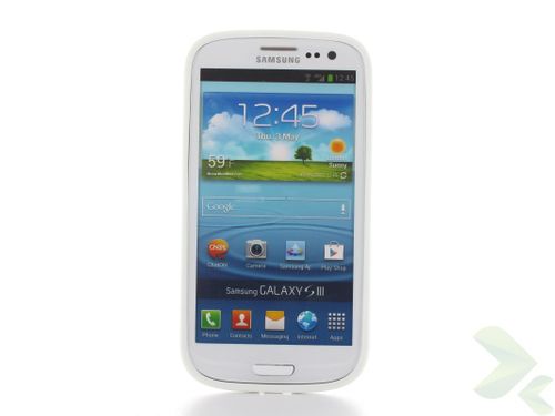 Geffy - Etui Samsung Galaxy S III TPU solid color white na Arena.pl