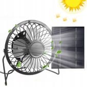 MINI WENTYLATOR WIATRAK ZASILANY ENERGIĄ SŁONECZNĄ NA PIKNIK KEMPINGOWY 5W