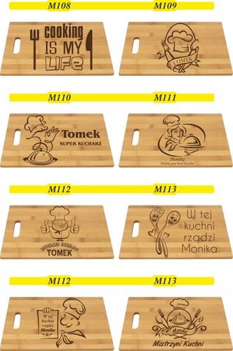 DESKA DO KROJENIA Z grawerem PREZENT master chef na Arena.pl