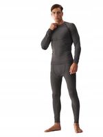 Męska bielizna termoaktywna 4F SEAM174+SEAM175 21S szary L/XL