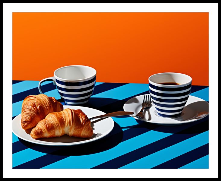Plakat 76x60,5cm Croissanty zdjęcie 3