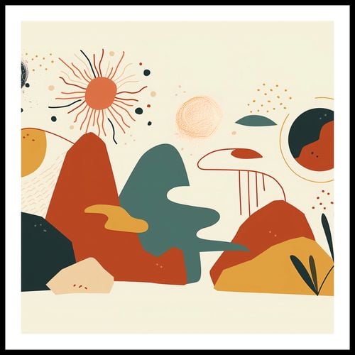 Plakat 90x90cm Kosmos Barw na Arena.pl