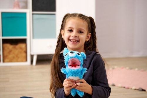 SCREAMERZ INTERAKTYWNA MASKOTKA ROZBAWIACZ NIEBIESKI MIŚ Z DŹWIĘKIEM 30 CM na Arena.pl