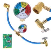 zestaw do napełniania klimatyzacji czynnikiem r134a port lp z manometrem