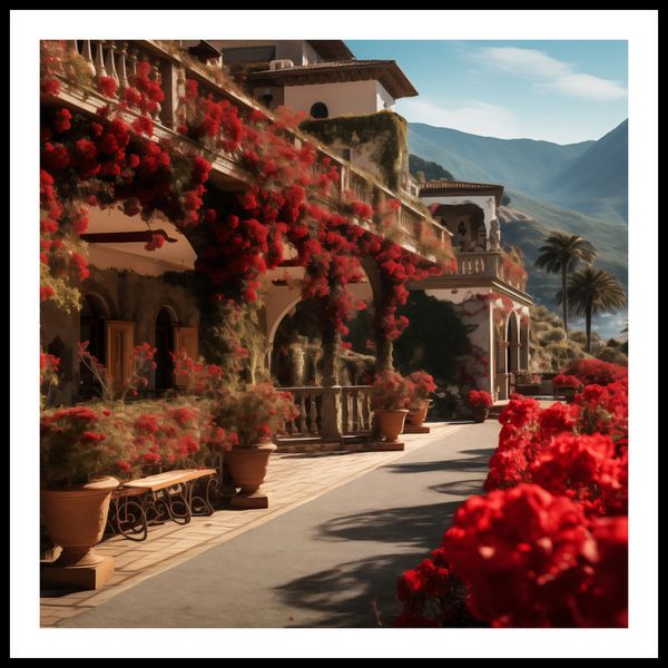 Plakat 90x90cm Czerwona Idylla zdjęcie 3