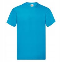 T-SHIRT KOSZULKA FRUIT OF THE LOOM azure blue XL