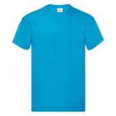 T-SHIRT KOSZULKA FRUIT OF THE LOOM azure blue XL