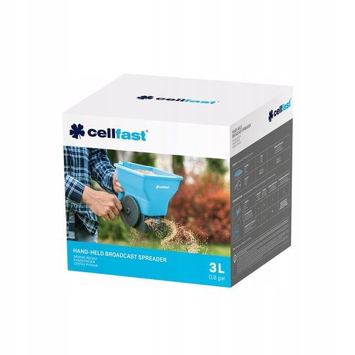 SIEWNIK RĘCZNY CELLFAST 42-204 DO NAWOZU TRAWY SOLI PIASKU ZBIORNIK na Arena.pl