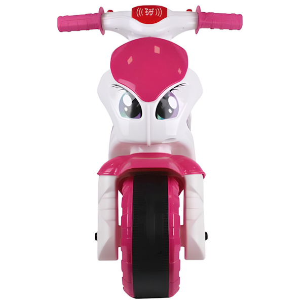 Motorek Rowerek Biegowy Z Dźwiękiem Biały Dla Dziewczynki Jeżdzik 6368 zdjęcie 3