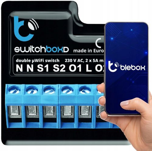 Przełącznik Blebox SwitchBoxD WiFi 230V na Arena.pl