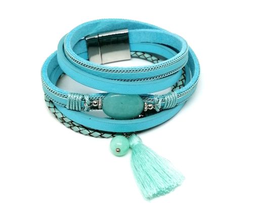 Bransoletka BOHO NIEBIESKA Piękna! na Arena.pl