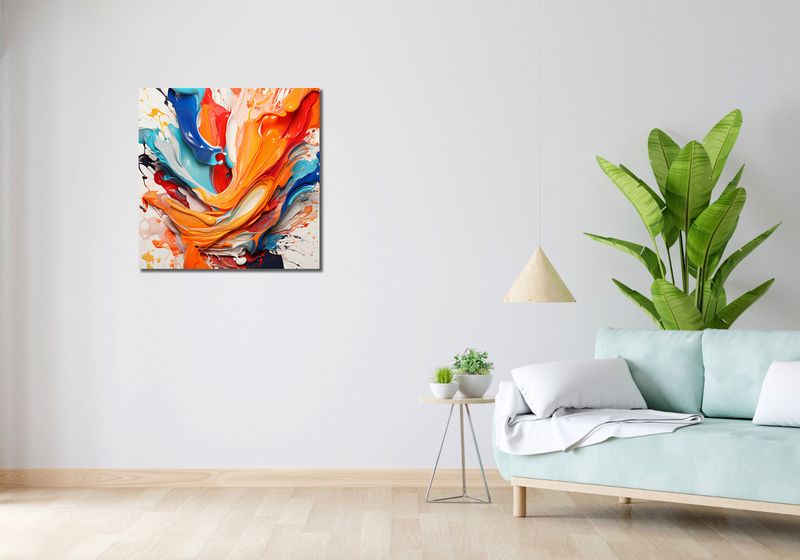Obraz 70x70cm Taneczne Fale zdjęcie 2