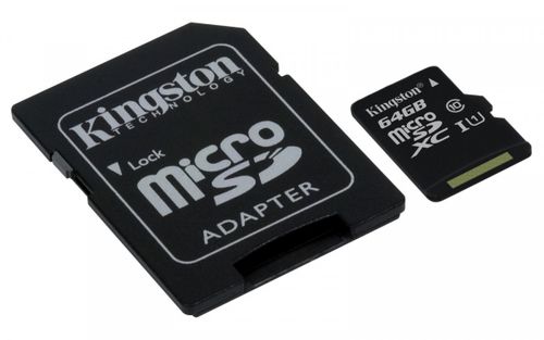 Kingston microSD  64GB Canvas Select 80/10MB/s adapter na Arena.pl