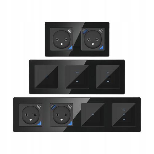 Przełącznik Włącznik 3 obwód ZigBee TUYA Przycisk PSMART Biały Szkło na Arena.pl