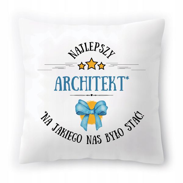 Poduszka Dla Architekta Na Urodziny Prezent Z Nadrukiem Ze Zdjęciem zdjęcie 1