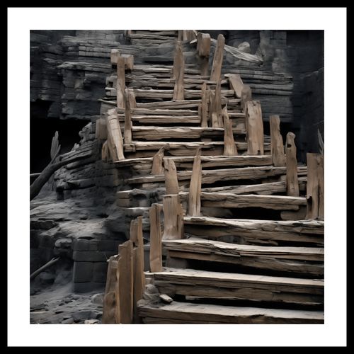 Plakat 40x40cm Schody do Nieznanego na Arena.pl