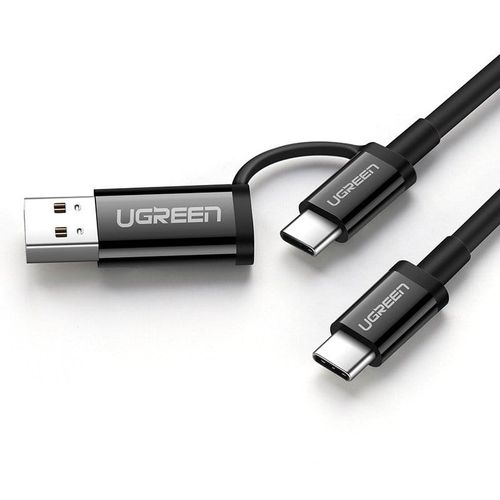Kabel USB-C do USB-C + USB-A UGREEN QC 3.0 PD 3A 1m na Arena.pl