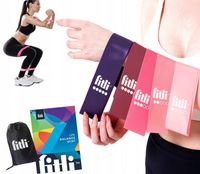 ZESTAW 5 GUM DO ĆWICZEŃ TAŚMY FITNESS MINI BAND