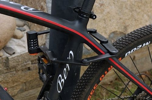 Zapięcie Rowerowe Do Roweru Składane Blokada Szyfr Utwardzana Stal na Arena.pl