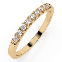 pierścionek z żółtego srebra 925 z diamentem (brylantem) 0,18 ct lab