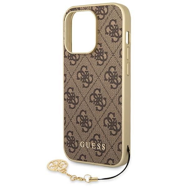 Etui Guess do iPhone 14 Pro, Brązowy zdjęcie 5
