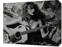 Obraz 50x40cm Młoda Gitarzystka