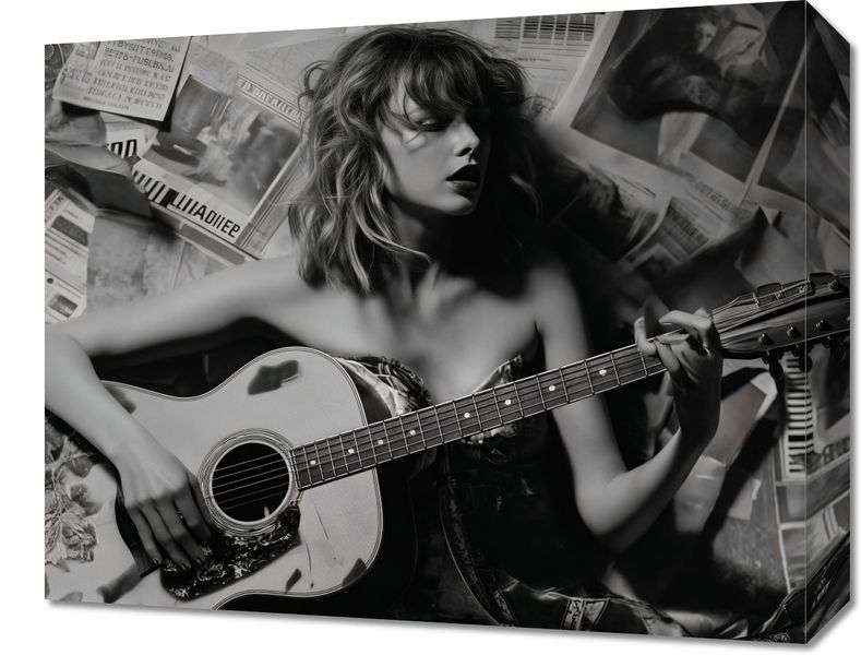 Obraz 50x40cm Młoda Gitarzystka zdjęcie 1