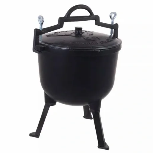 Kociołek żeliwny emaliowany garnek myśliwski 11 L zdjęcie 10