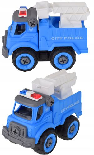 Zabawki edukacyjne Zestaw pojazdy policyjne KONSTRUKCJE do rozkręcania na Arena.pl