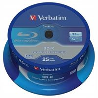 Płyty Verbatim BD-R Single Layer 25GB spindle 43837 25 sztuk