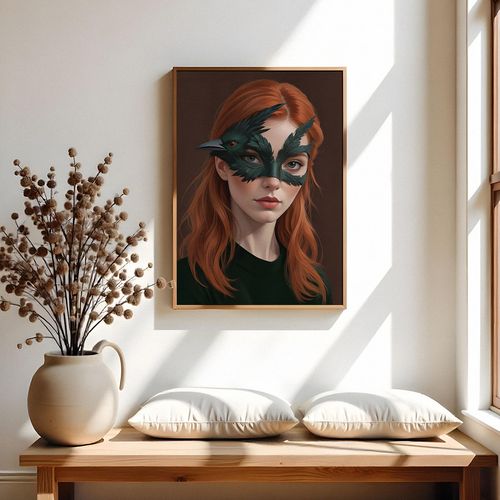 Plakat portret maska ptak 61x91 cm na Arena.pl