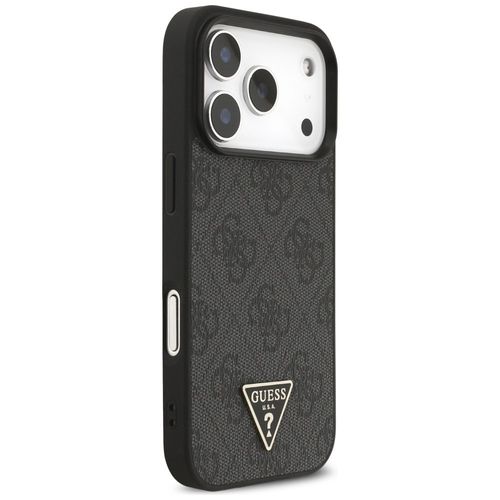 Etui Guess 4G Strap Triangle Logo MagSafe do iPhone 17 Pro czarny na Arena.pl