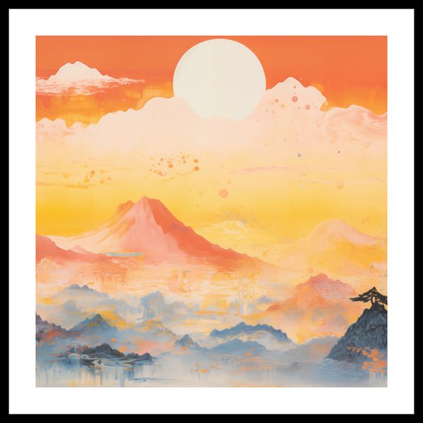 Plakat 60x60cm Świt nad Krainą Ciszych Gór zdjęcie 3
