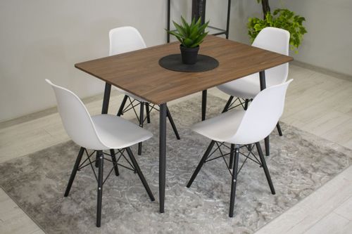 Krzesło OSAKA białe / nogi czarne x 2 na Arena.pl