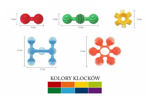 Klocki kulki 80 elementów w pudełku na Arena.pl