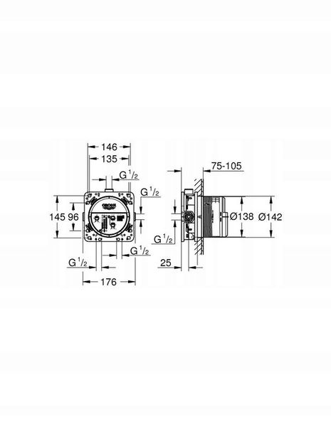 Grohe RAPIDO SMARTBOX element podtynkowy 35604000 zdjęcie 6